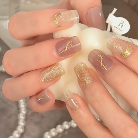 UV Gel Strip Sticker Factory - Golden Glitter Non-Toxic Waterproof Hot Art