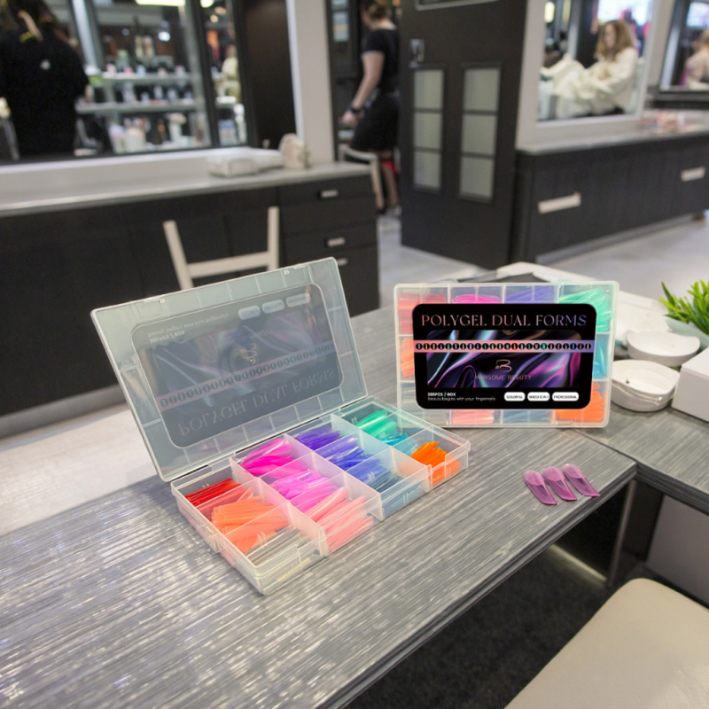 Gel Nail System Factory - Custom Dual Forms French Style Premium Plastic