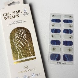 半固化美甲贴批发-16色真凝胶月星设计全贴