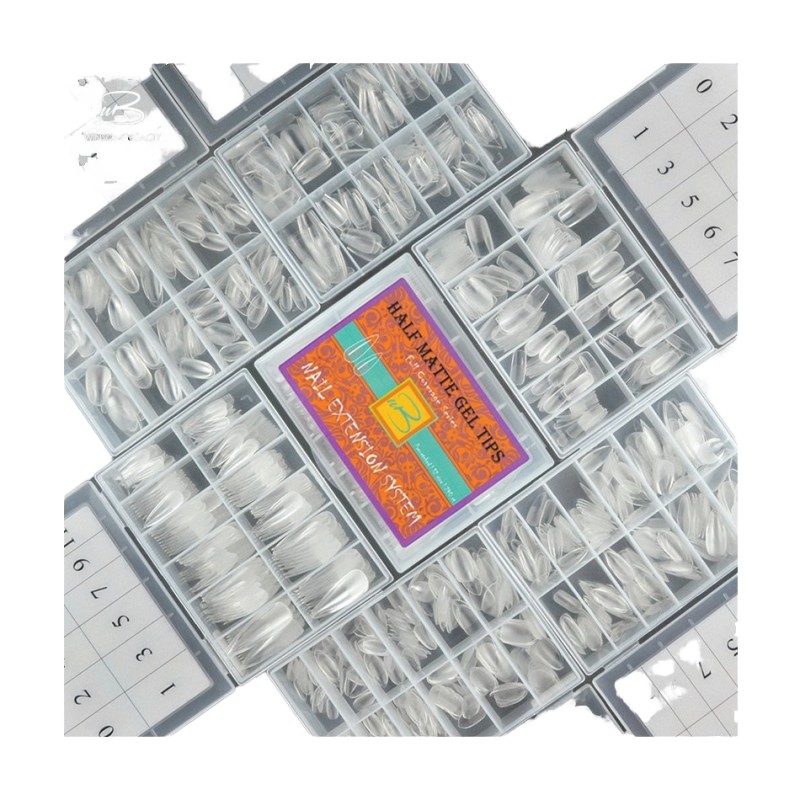 Soft Gel Tips Manufacturer - Custom Pre-Etched Full Cover Half Type Direct