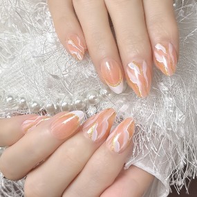 芭蕾指甲片生产厂家-奢华设计24片ABS按压