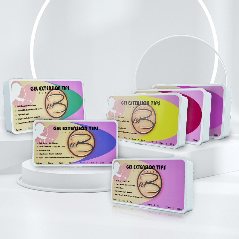 Nail Tip Boxes Manufacturer - Wholesales 500pcs Full Cover Coffin Almond