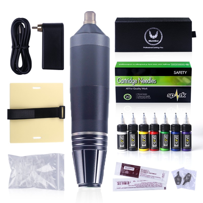 Tattoo Kit Factory - Wireless Machine Complete Rotary Pen Beginners
