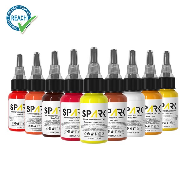 Tattoo Ink Manufacturer - Spark EU REACH Compliant Vegan Safe Organic