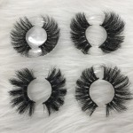 彩色睫毛源头工厂-批发私模彩色貂毛25mm多彩