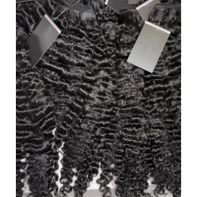 Hair Weft Manufacturer - Wholesale Indian Curly Bundle Cuticle Aligned Burmese