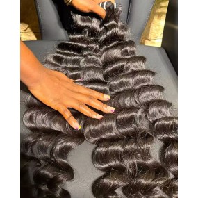 Human Hair Extensions Manufacturer - Virgin Baby Deep Burmese Curly Raw Bundles