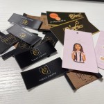 假发标签供应商-定制假发标签带logo缝制蕾丝名片