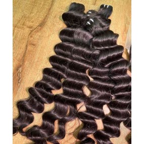 Human Hair Extensions Manufacturer - Burmese Wavy Remy Natural Deep Kinky Curly