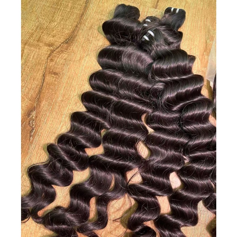 Human Hair Extensions Manufacturer - Burmese Wavy Remy Natural Deep Kinky Curly