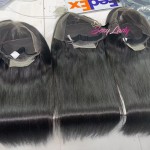 人发假发批发-批发HD免胶直缅甸卷全蕾丝