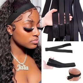 蕾丝熔边带供应商-熔边头带弹性免费设计