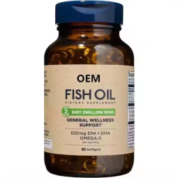 Omega-3 Fish Oil Factory - OEM Double-Strength 630mg EPA DHA