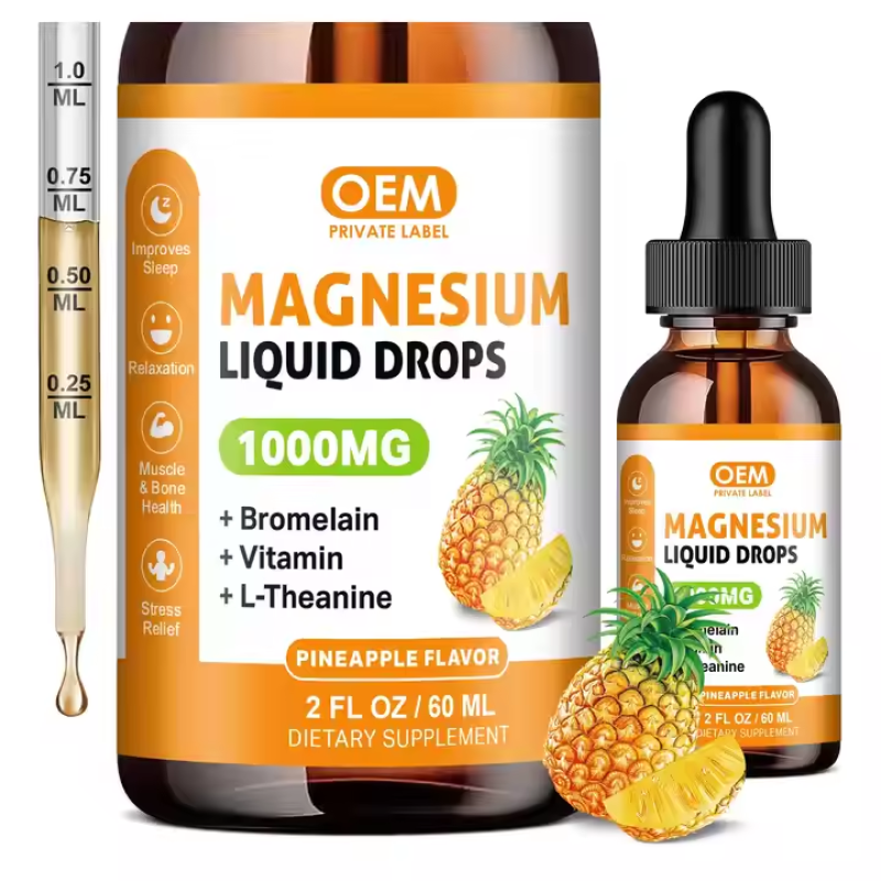 Calm Drops Supplier - Stress Relief Magnesium Glycinate Liquid