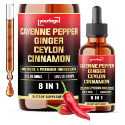 Herbal Drops Manufacturer - ODM 8 in 1 Cayenne Pepper Liquid Drops