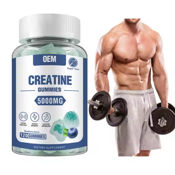 Liquid Filled Creatine Gummies Supplier - Sugar-Free 5000mg Energy Gummy