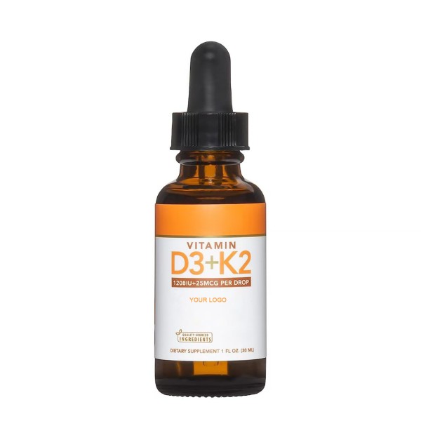 Vitamin D3 K2 Drops Factory - OEM Oral Oil Immune Support Bones