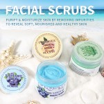 Face Scrub Factory - Organic Blueberry Turmeric Exfoliating Cream Acne Blackheads