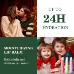 Lip Balm Factory - Red Moisturizing Christmas Design Strawberry Grape Flavors