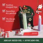 Lip Balm Factory - Red Moisturizing Christmas Design Strawberry Grape Flavors
