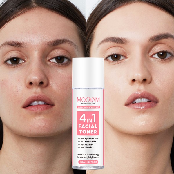 Facial Toner Supplier - MOOYAM 120ml Organic Herbal Hyaluronic Acid Niacinamide VC