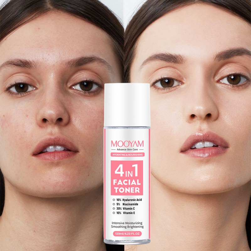 Facial Toner Supplier - MOOYAM 120ml Organic Herbal Hyaluronic Acid Niacinamide VC