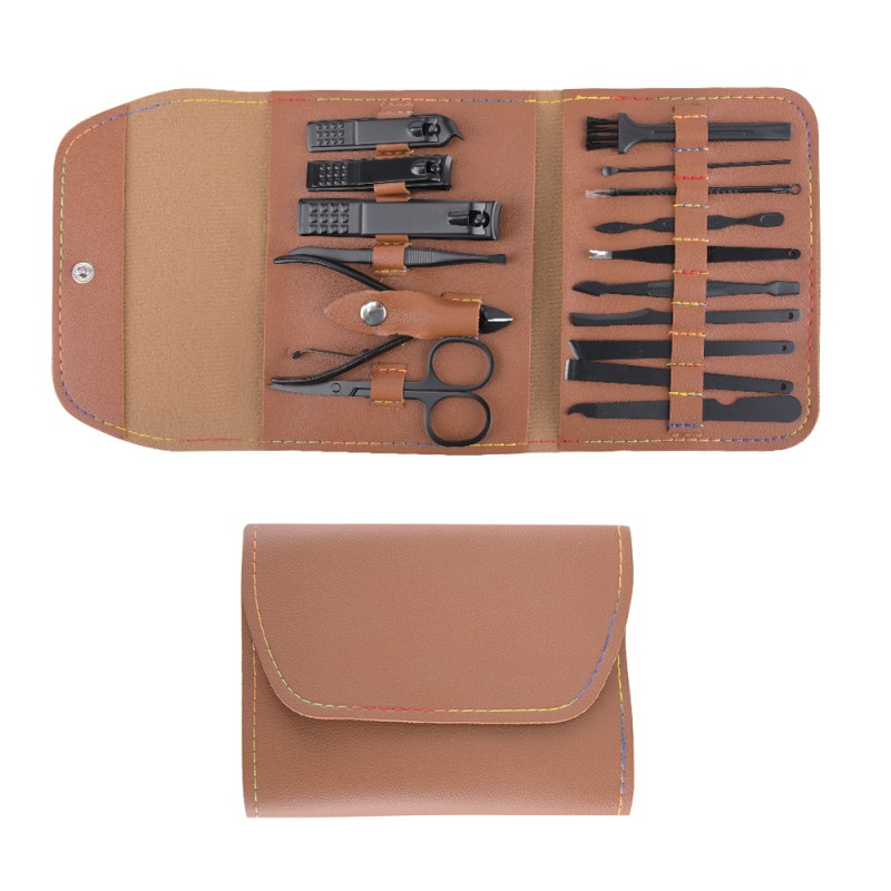 Manicure Set Factory - Professional 16-Piece Stainless Steel Nail Care for Men Infants Beauty