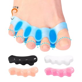 Toe Separator Factory - Customized Packing 1 Pair Silicone Gel Toe Divider Protectors SEBS