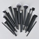 Makeup Brush Set Manufacturer - Hot Selling 27-Piece Black Custom Logo Private Label Face