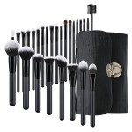Makeup Brush Set Manufacturer - Hot Selling 27-Piece Black Custom Logo Private Label Face