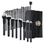 Makeup Brush Set Manufacturer - Hot Selling 27-Piece Black Custom Logo Private Label Face