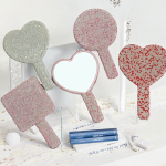 Cosmetic Mirror Supplier - Wholesale Mini Handheld Custom Logo Pink Black Pocket Vanity Mirror