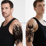 Temporary Tattoo Supplier - Realistic Herbal Full Back Water Transfer Waterproof Sweatproof 2 Weeks