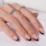 ABS Nails Kit Supplier - High Quality 30pcs French ABS Custom Handmade Square Stiletto Full