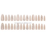 False Nails Factory - Medium Cat Eye Dark Purple High Quality 30pcs Short Square Wholesale