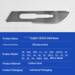 Surgical Blades Supplier - Universal Disposable Sterile Carbon Stainless Steel Dental Medical