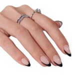 ABS Nails Kit Supplier - High Quality 30pcs French ABS Custom Handmade Square Stiletto Full