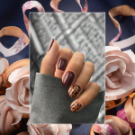 Press on Nails Manufacturer - 24pcs Burgundy Leopard Print Maillard Short Square Art Acrylic