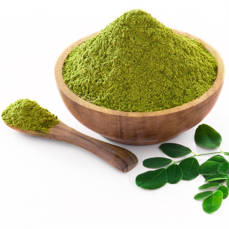 Moringa Leaf Powder Manufacturer - Factory Supply High Quality Organic Food Grade Healthcare Product Bulk Powder