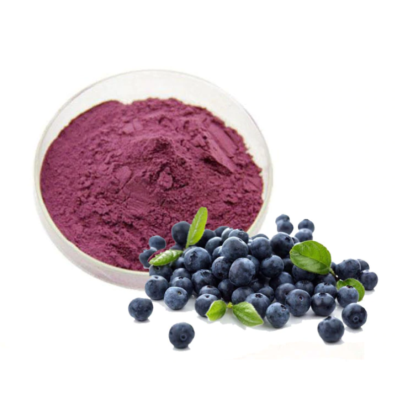 Freeze Dried Blueberry Juice Powder Manufacturer - High Quality 99.99% Water Soluble Fresh Powder