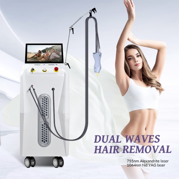 Alexandrite Laser Machine Supplier - 755nm 1064nm Gentle Permanent Advanced Cooling System