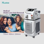 Diode Laser Hair Removal Manufacturer - HUAMEI 3 Wave 808nm Portable 755nm/810nm/1064nm