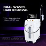 Alexandrite Laser Machine Supplier - 755nm 1064nm Gentle Permanent Advanced Cooling System