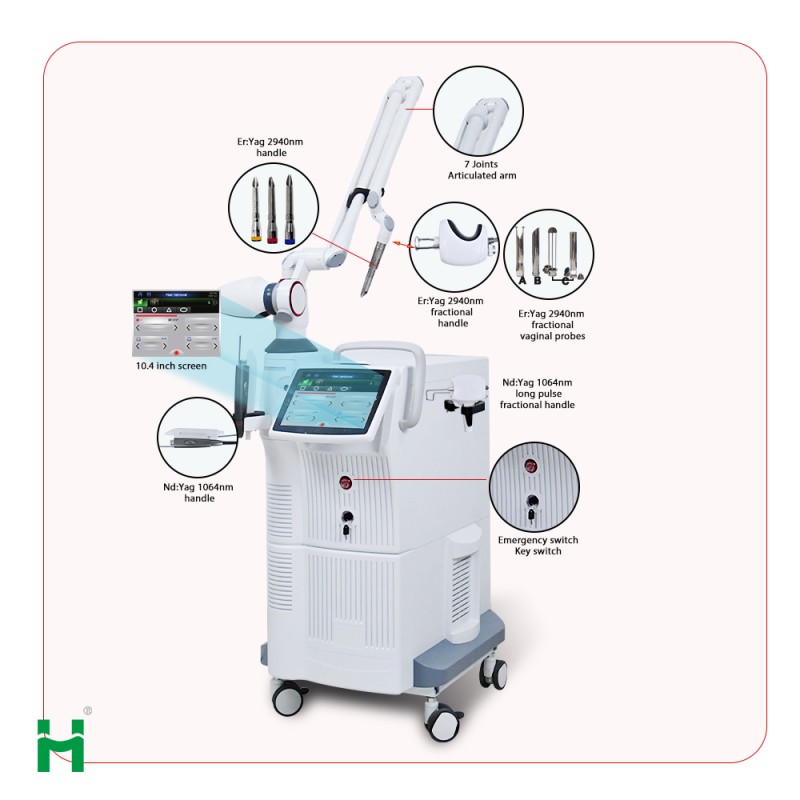 Erbium Laser Factory - CE Certified 2940nm Er YAG CO2 Fractional Skin Tightening