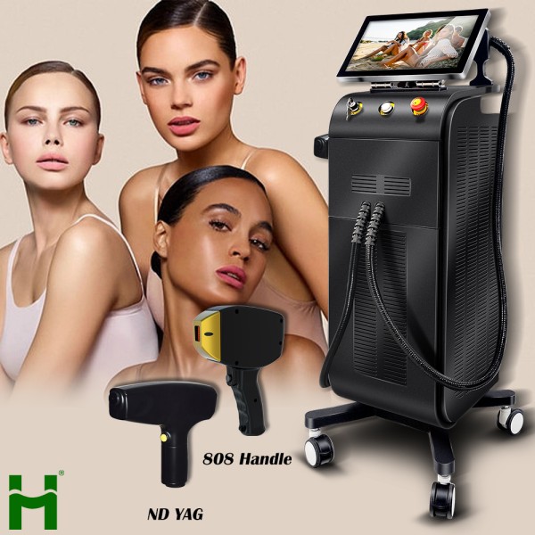 Beauty Instrument Supplier - Latest Styles 3 in 1 DL IPL YAG 808nm 755nm 1064nm Hair Removal