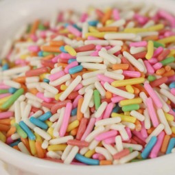 Sugar Vermicelli Decoration Supplier - Colored Edible Sugar Rod for Donut Ice Cream