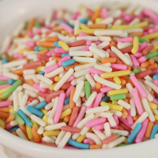 Sugar Vermicelli Decoration Supplier - Colored Edible Sugar Rod for Donut Ice Cream