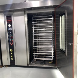 Bread Bake Machine Manufacturer - 32 Tray Rack Rotary Oven for Bakery