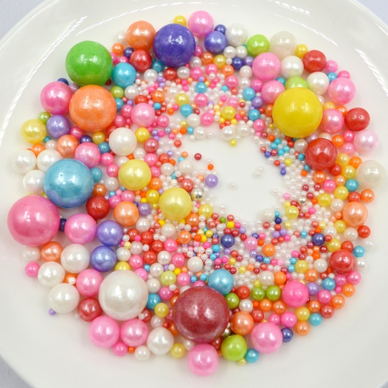 Cake Decoration Bead Pearl Factory - Gold Ball Edible Candy Sprinkles for Cake Dressing