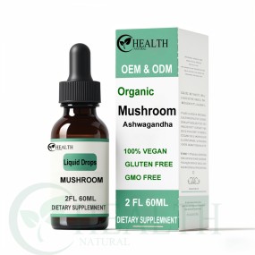 Ashwagandha Drops Factory - Organic Vegan 60ml Extra Strength Brain Supplement